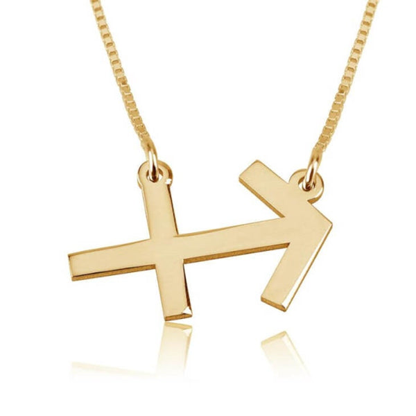 Sagittarius Zodiac Sign Pendant Necklace - Sterling Silver,24K Gold/Rose Gold Plating, Valentine/Birthday/Anniversary/Friends Gift
