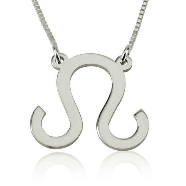 Leo Zodiac Sign Pendant Necklace - Sterling Silver,24K Gold/Rose Gold Plating, Valentine/Birthday/Anniversary/Friends Gift