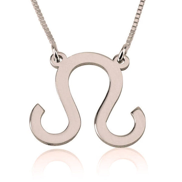 Leo Zodiac Sign Pendant Necklace - Sterling Silver,24K Gold/Rose Gold Plating, Valentine/Birthday/Anniversary/Friends Gift