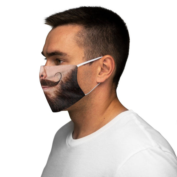 Bearded HandleBar Sexy Moustache Face Mask,Realistic Expression Dailywear Mask,adults/kids. Halloween/Christmas/Birthday/Costume Partywear