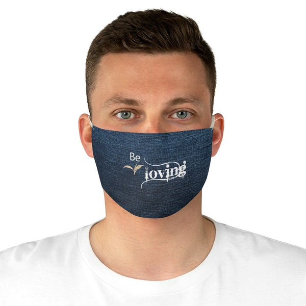 Be Loving Denim,Fleece Look  Realistic Washable  Fabric Mask for adults/kids. Reusable Washable, Thoughtful Funny Valentine&#39;s Gift
