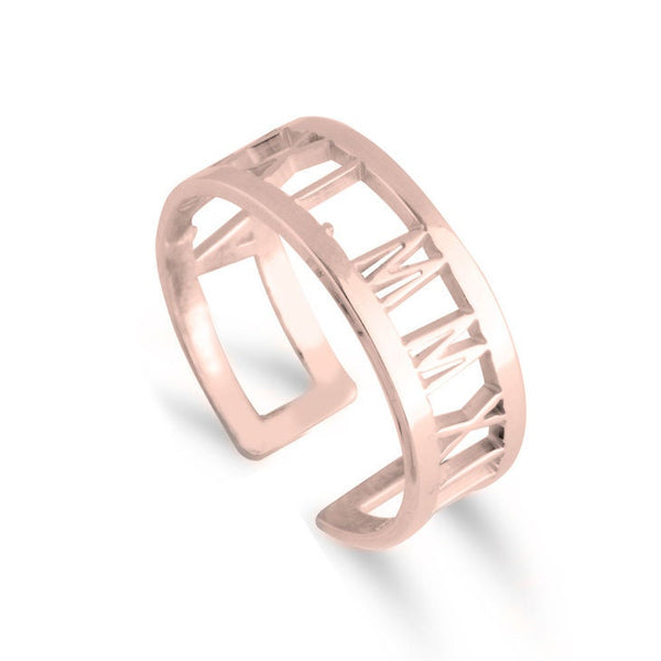 Personalized Cutout Ring,925 Silver,24K Gold/Rose Gold, Valentine&#39;s Day gift,Birthday gift,Mother&#39;s Day Gift,gifts for her,gifts for him