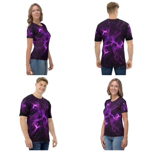 Purple Abstract Art T-shirt, Unisex, Adults,Kids, Christmas/Thanksgiving/Birthday/Anniversary/LGBTQ/Graduation/Homecoming/Housewarming Gifts