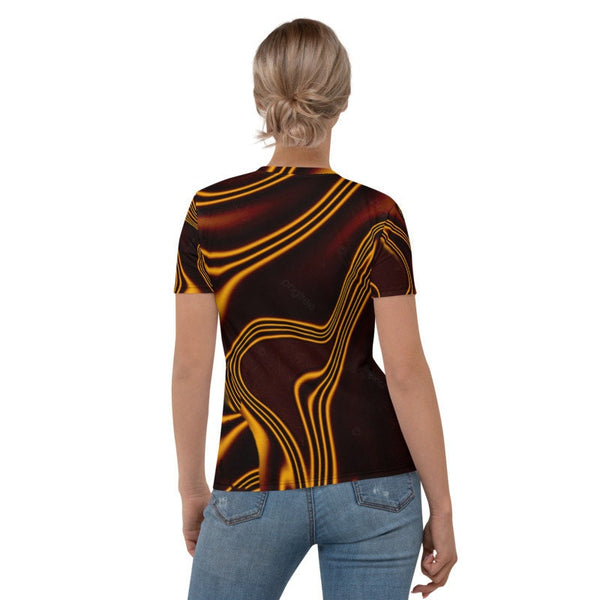Gold Abstract Art T-shirt, Unisex, Adults,Kids, Christmas/Thanksgiving/Birthday/Anniversary/LGBTQ/Graduation/Homecoming/Housewarming Gifts
