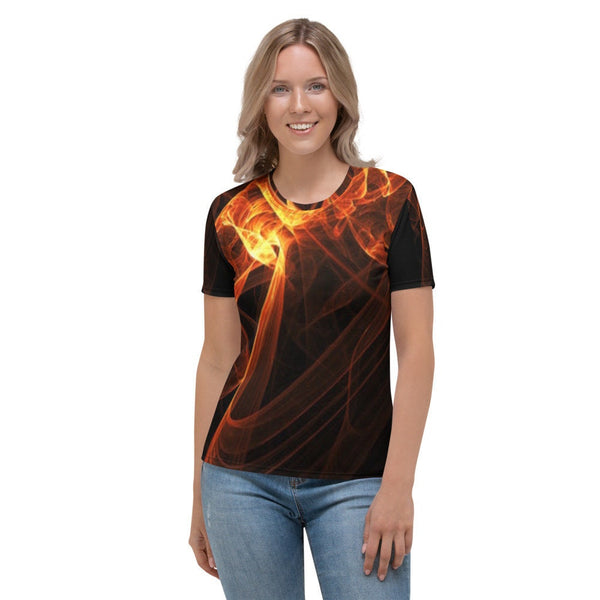 Fire Abstract Art T-shirt, Unisex, Adults,Kids, Christmas/Thanksgiving/Birthday/Anniversary/LGBTQ/Graduation/Homecoming/Housewarming Gifts
