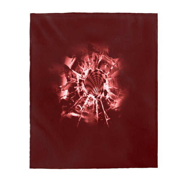 Bullet hole Vortex Blanket Velveteen Plush,Sofa Throw,TV-time Snuggle,Winter Cuddle Blanket,Christmas/Thanksgiving/Graduation/Occasion
