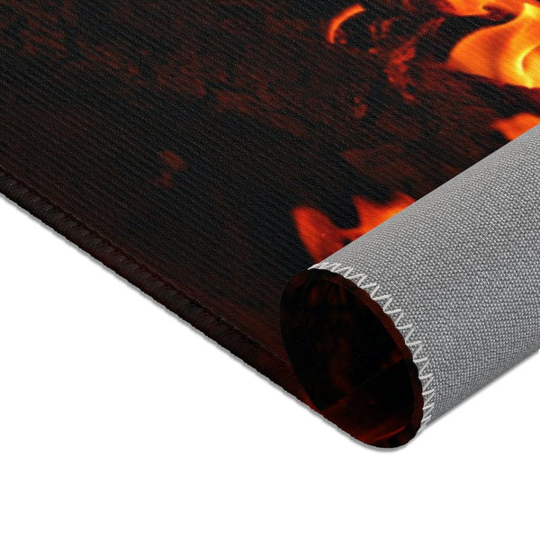 Fire Flames Area Rugs, Trendy home decor,Housewarming gift,Easter Gift, Mothers Day Gift, Birthday Gifts for Her,Game room gifts for Him