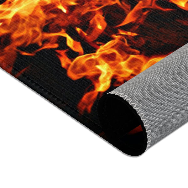 Fire Flames Area Rugs, Trendy home decor,Housewarming gift,Easter Gift, Mothers Day Gift, Birthday Gifts for Her,Game room gifts for Him