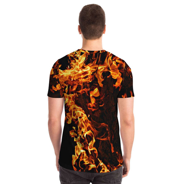 Fire Flames T-Shirt, Adult,Youth/Kids Unisex Lightweight T-shirt,Gift for Christmas/Thanksgiving/Birthday/Graduation/Halloween/Housewarming