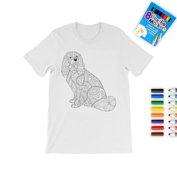 3Style Pug Dog Coloring T-Shirt, Unisex, Kids,Adults, Stay home/Christmas/Birthday/Anniversary Gift