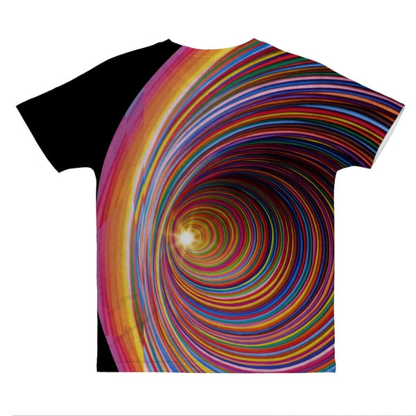 Rainbow Vortex T-shirt, Illusion Optics Psychedelic Hypnotic Unisex, Adults,Kids, Christmas,Thanksgiving,Birthday,Anniversary,LGBTQ Gifts