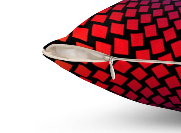 Red Radial Optical illusion Print Cushion & Cover -Linen, Suede, Satin,home decor, Christmas/Thanksgiving/Housewarming/Birthday/Graduation