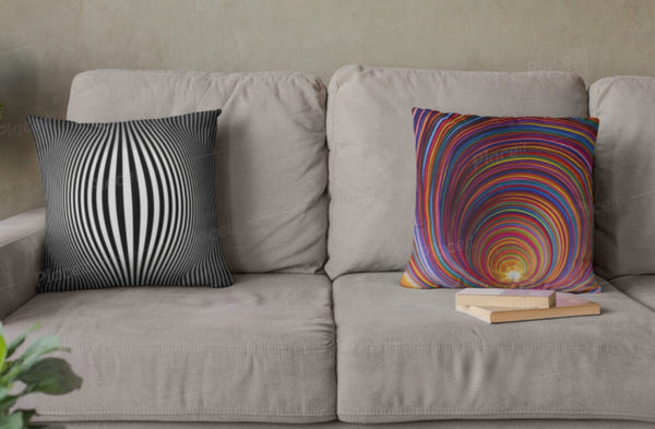 Optical illusion Printed Cushion Cover,Linen,Suede,Satin,home decor,Gift for Couples/Christmas/Housewarming/Birthday/Graduation/Valentine