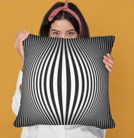 Optical illusion Printed Cushion Cover,Linen,Suede,Satin,home decor,Gift for Couples/Christmas/Housewarming/Birthday/Graduation/Valentine