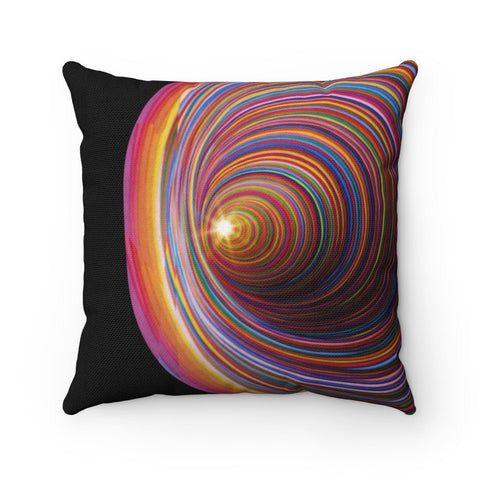 Rainbow Vortex 14-24in   Square Pillow Case