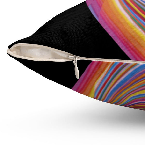 Rainbow Vortex 14-24in   Square Pillow Case