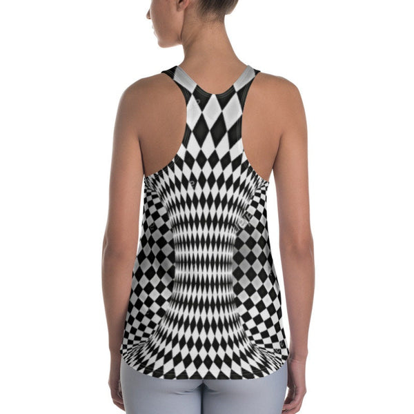 Optical Art Tank Top, Women ,3D Abstract Vortex, Unisex Lightweight T-shirt, 3D Printed, Christmas,Thanksgiving/Birthday/Graduation gift