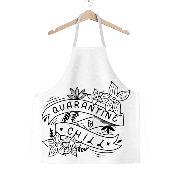 Quarantine & Chill Apron, Quarantine Apron, Cute Gifts for Her/Him,Christmas/Thanksgiving/Housewarming/Birthday Gift, Valentine Gift