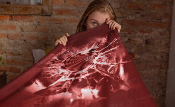 Bullet hole Vortex Blanket Velveteen Plush,Sofa Throw,TV-time Snuggle,Winter Cuddle Blanket,Christmas/Thanksgiving/Graduation/Occasion