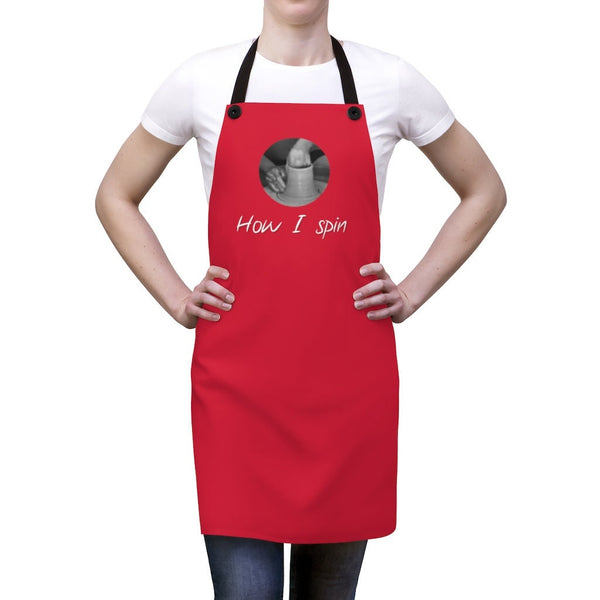 How I Spin Apron, Pottery Clay Art Studio Printed Apron, Potters,Unisex, Christmas/Thanksgiving/Birthday Gift, Cute Valentine Gift