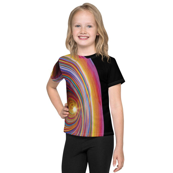 Rainbow Vortex T-shirt, Illusion Optics Psychedelic Hypnotic Unisex, Adults,Kids, Christmas,Thanksgiving,Birthday,Anniversary,LGBTQ Gifts
