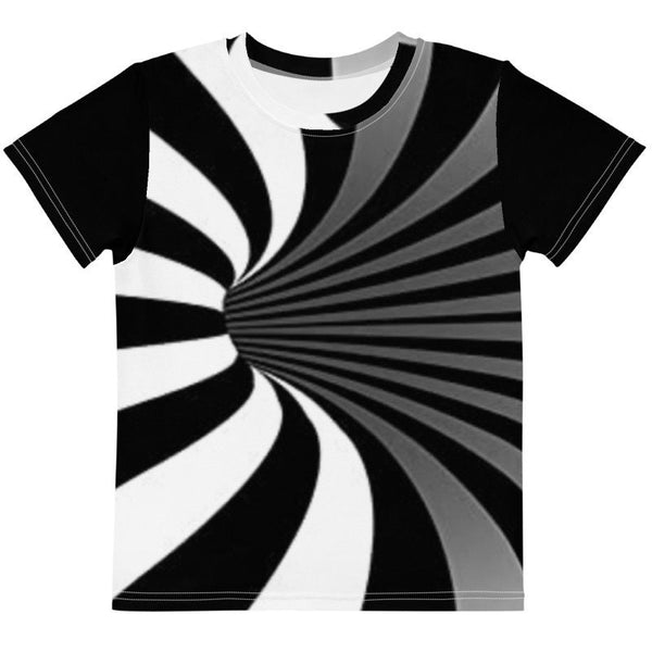 Linear Vortex T-shirt, Optical illusion, Hypnotic,black & white Unisex, Adults,Kids, Christmas/Thanksgiving/Birthday/Anniversary/LGBTQ Gifts