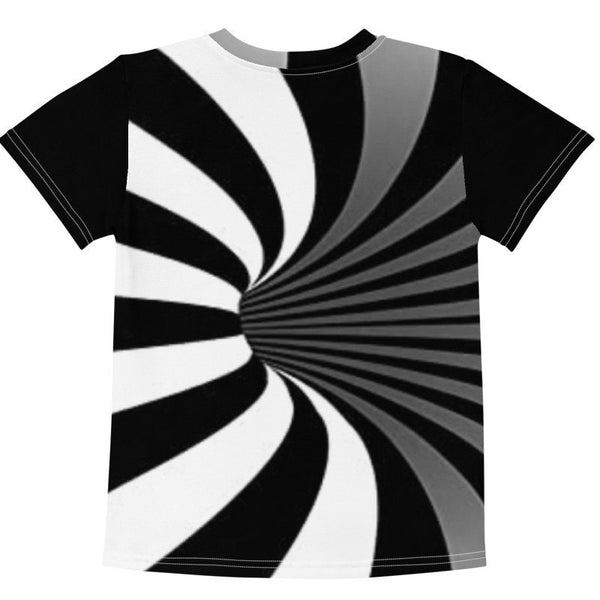 Linear Vortex T-shirt, Optical illusion, Hypnotic,black & white Unisex, Adults,Kids, Christmas/Thanksgiving/Birthday/Anniversary/LGBTQ Gifts