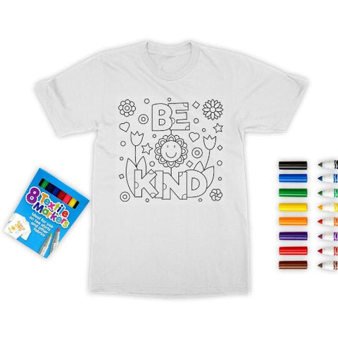 Be Kind Coloring T-Shirt, Unisex, Be Kind pattern, Kids,Adults, Stay home/Christmas/Birthday/Anniversary Gift
