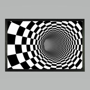 Checker Vortex Doormat Printed,Housewarming,Home decor/Couples/Thanksgiving/Christmas/New Year/Anniversary/Birthday/Friends Gifts