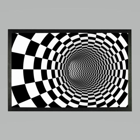 Checker Vortex Doormat Printed,Housewarming,Home decor/Couples/Thanksgiving/Christmas/New Year/Anniversary/Birthday/Friends Gifts