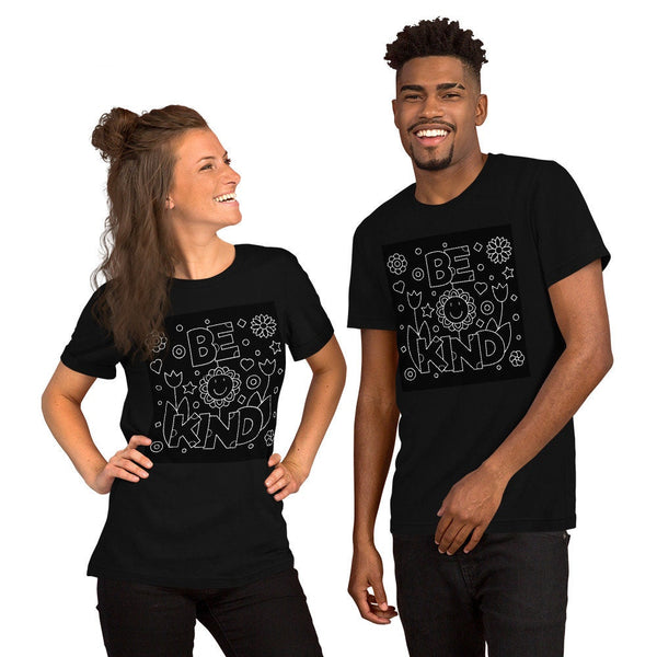Be Kind. UnisexT-shirt, Kids Unisex Lightweight T-shirt, Black N White Tees, 3D Printed,Anti Covid,Christmas,Thanksgiving/Birthday gift