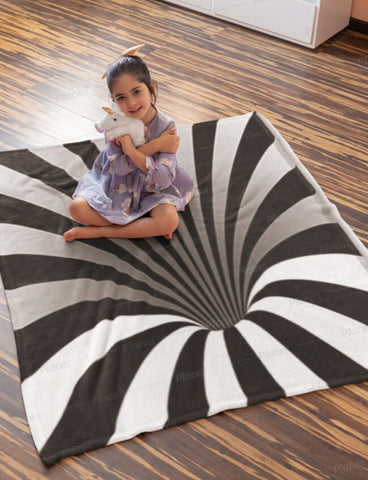 linear vortex Play Mat , Carpet/Rug/Play Mat/Pet Feeding Mat, Christmas/Thanksgiving/Housewarming/Baby Shower/Anniversary Gifts