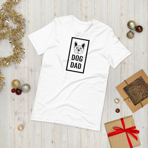 Dog Dad Dog Mom Tee, Adult Kids Unisex Lightweight T-shirt, Black N White Tees, 3D Printed,Anti Covid,Christmas,Thanksgiving/Birthday gift