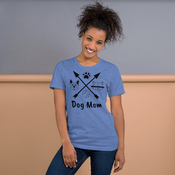Dog Dad Dog Mom Tee, Adult Kids Unisex Lightweight T-shirt, Black N White Tees, 3D Printed,Anti Covid,Christmas,Thanksgiving/Birthday gift