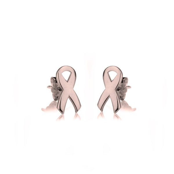 Pink Ribbon Ear Rings,Silver,24K Gold/Rose Gold,Mother&#39;s Day gift,Birthday gift,Cancer Survivor gifts,Breast Cancer Support Pink ribbon gift