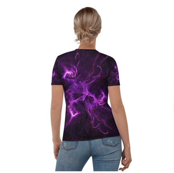 Purple Abstract Art T-shirt, Unisex, Adults,Kids, Christmas/Thanksgiving/Birthday/Anniversary/LGBTQ/Graduation/Homecoming/Housewarming Gifts