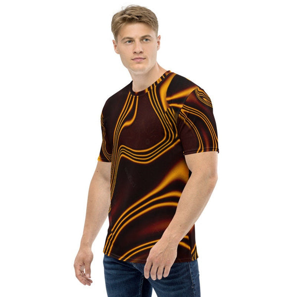Gold Abstract Art T-shirt, Unisex, Adults,Kids, Christmas/Thanksgiving/Birthday/Anniversary/LGBTQ/Graduation/Homecoming/Housewarming Gifts