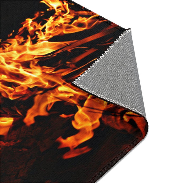 Fire Flames Area Rugs, Trendy home decor,Housewarming gift,Easter Gift, Mothers Day Gift, Birthday Gifts for Her,Game room gifts for Him