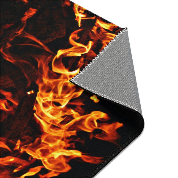 Fire Flames Area Rugs, Trendy home decor,Housewarming gift,Easter Gift, Mothers Day Gift, Birthday Gifts for Her,Game room gifts for Him