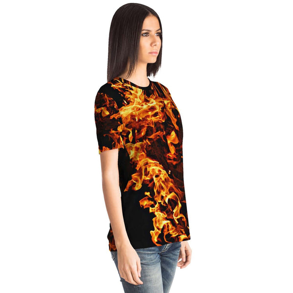 Fire Flames T-Shirt, Adult,Youth/Kids Unisex Lightweight T-shirt,Gift for Christmas/Thanksgiving/Birthday/Graduation/Halloween/Housewarming