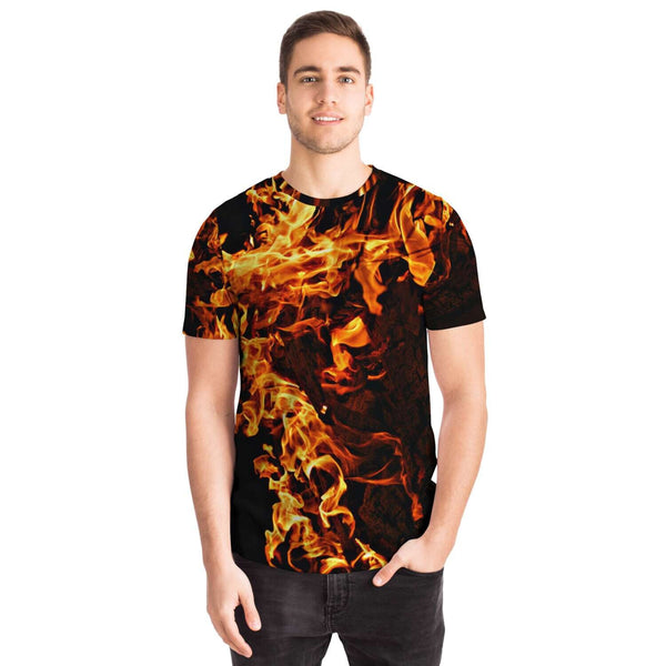 Fire Flames T-Shirt, Adult,Youth/Kids Unisex Lightweight T-shirt,Gift for Christmas/Thanksgiving/Birthday/Graduation/Halloween/Housewarming