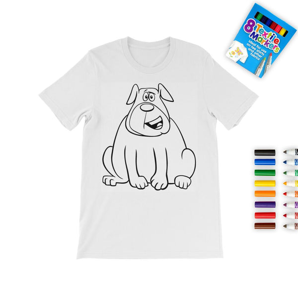 3Style Pug Dog Coloring T-Shirt, Unisex, Kids,Adults, Stay home,Christmas,Birthday,Anniversary Gift