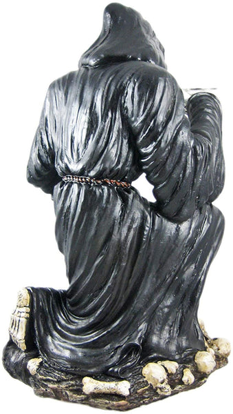 Halloween Decor Wine+Glass Holder,Grim Reaper skull,Housewarming Gift,Birthday Gift,Home Decor Gift,Gameroom gift,Gamers gift,Wine lovers