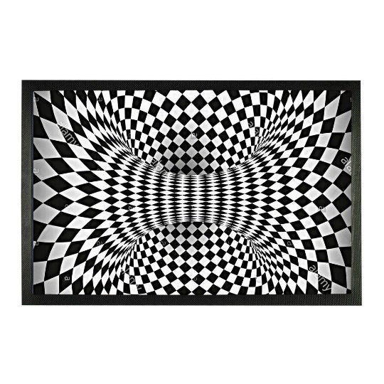 3D Optics Doormat Printed,Personalised,Housewarming,Home decor,New couple,Thanksgiving,Christmas,New Year,Anniversary/Birthday/Friends Gifts