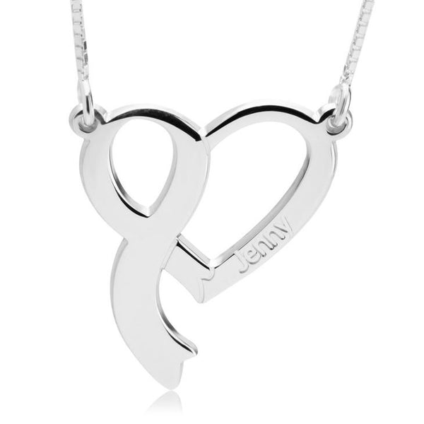 Pink Ribbon  Charity Necklace, Silver,24K Gold/Rose Gold, Mother&#39;s Day gift, Birthday gift, Cancer Survivor gifts,Support Breast Cancer Gift