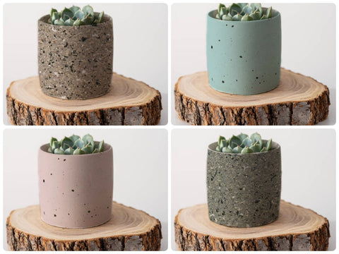 Zen Tower Concrete Planter|Succulents Cactus Pot| Twine Wrapped|Cement Plant Pot| Home Decor|Housewarming|Mother&#39;s Day|Birthday Gift