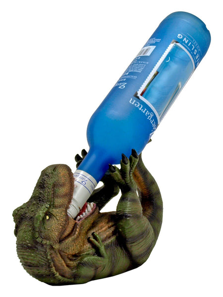 Metallic Winosauraus T-Rex Wine bottle holder,Housewarming gift,Birthday gift,Game room gift,Thanksgiving,Dinosaur fan Gift,wine lover gift