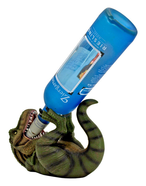 Metallic Winosauraus T-Rex Wine bottle holder,Housewarming gift,Birthday gift,Game room gift,Thanksgiving,Dinosaur fan Gift,wine lover gift