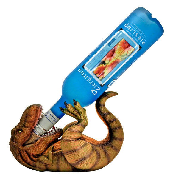 Metallic Winosauraus T-Rex Wine bottle holder,Housewarming gift,Birthday gift,Game room gift,Thanksgiving,Dinosaur fan Gift,wine lover gift