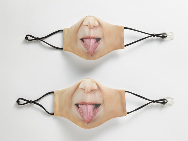 Sticky Tongue Out,Realistic Face Mask,Light,Medium,Dark  ,Adults,kids,Washable,Adjustable strap,fitted Nose wire,Funny Valentine Gifts